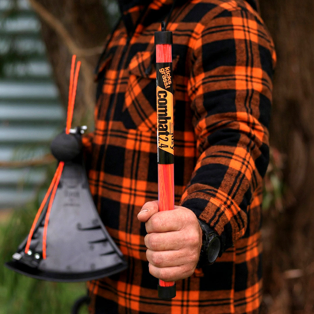 Pre cut line for fast whipper snipping.